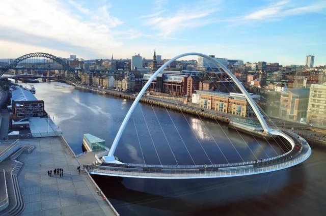 The Tyne Bridge, the Gateshead Millennium Bridge and the skyline of Newcastle upon Tyne. How to test social listening tools in Newcastle